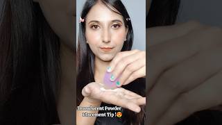 ✅Translucent Powder Placement Tip 🥹🫶musttry beautytips makeuptips shortsfeed [upl. by Perrine329]