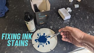 Removing Ink Stains from Leather without Destroying the Top Coat [upl. by Pass]