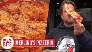 Barstool Pizza Review  Merlinos Pizzeria Cranston RI [upl. by Eldredge]