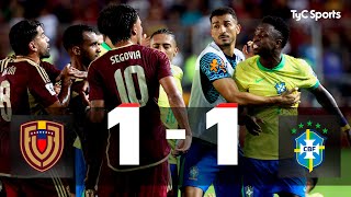 Venezuela 1  1 Brasil  Eliminatorias Sudamericanas al Mundial 2026  Fecha 11 [upl. by Ahseina]