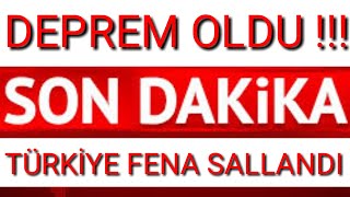 DEPREM OLDU ÇOK KÖTÜ SALLANDIK SON DAKİKA HABERİ [upl. by Lledniw799]