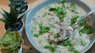 Creamy Mushroom Soup Tasty and easy to make🍲🍄‍🟫 [upl. by Maje]