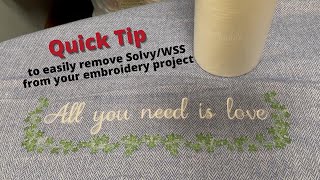 Easy Solvy Removal [upl. by Stephen]