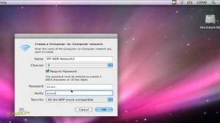 How to Create a Wireless AdHoc Network between Macs For Dummies [upl. by Nadabb]