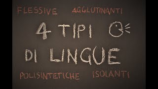 I 4 tipi di lingue nel mondo secondo la struttura delle loro parole [upl. by Dorina374]