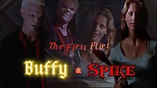 AllSpuffyScenes 2x03 Buffy vs Spike  The First Flirt [upl. by Hpeosj]