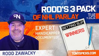 FREE NHL Parlay Picks for Bet Tuesday 11524 [upl. by Nestor]