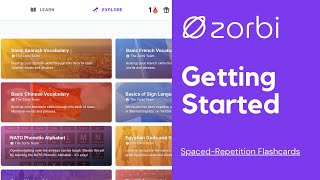 Zorbi  Getting Started SpacedRepetition Flashcards [upl. by Atilrahc]