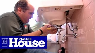 How to Fix a Bathroom Sink Stopper  This Old House [upl. by Rorie]