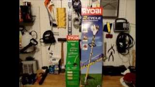 RYOBI SS26 2 Cycle Gas Trimmer with Expand It Review amp Unbox [upl. by Ahsinyar]