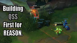 QSS 1st Item for this situation Teemo vs Illaoi Full Match [upl. by Morocco]