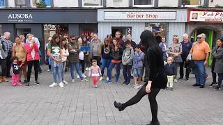 Shop Street Galway Ireland  Young Lady Irish Dancing [upl. by Hildy314]