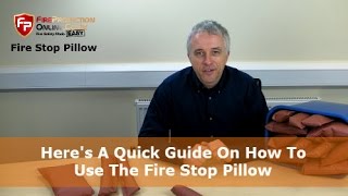 Heres A Quick Guide On How To Use The Fire Stop Pillow [upl. by Procter]