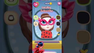 Miraculous  Ladybug Makeover 😻MyTalkingAngela2viralvideo shortvideoshortvideoladybugtrending [upl. by Gally]