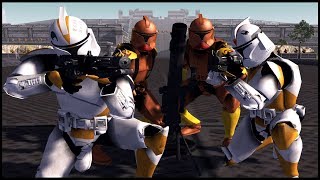 Waxer amp Boil Under Siege  Men of War Star Wars Mod Battle Simulator [upl. by Archaimbaud]