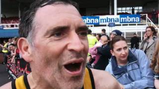 Tony Audenshaw completes the MBNA Chester Marathon 2011 [upl. by Aihsek]