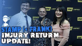 Stamp Fairtex talks injury return getting engaged  ONE Friday Fights 81 [upl. by Rabin]