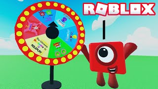 Numberblocks SPIN THE GAME WHEEL  Ep1  Roblox [upl. by Rustin]