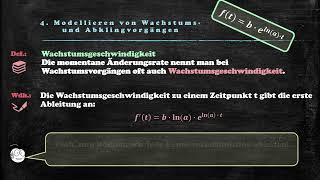 II 4  Modellieren von Wachstums und Abklingvorgängen mit der eFunktion [upl. by Gerhardt]