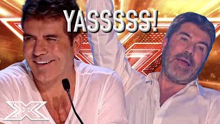 FEEL GOOD Auditions That Got SIMON COWELL Dancing  X Factor Global [upl. by Tenaj]