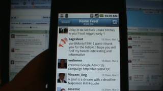 Android App Review Hootsuite on Motorola DROID [upl. by Madson795]