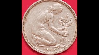 Germany 50 Pfennig Coin Dated 1949 [upl. by Murage]