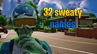 32 BestCool Sweaty Fortnite GamerTagsNames amp Clan Names 2023🔥 [upl. by Liuqnoj]