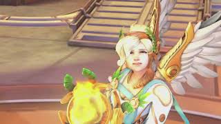 2022 Winged Victory Mercy Skin Demo Golden WeaponsPS5 [upl. by Wall]