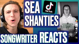 Songwriter Reacts to TikTok SEA SHANTIES Wow  The Wellerman and more [upl. by Elidad752]