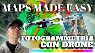 MAPS MADE EASY  Realizzare un MODELLO 3D con DRONE esportare su CluodComapre DJI mini [upl. by Noemys]