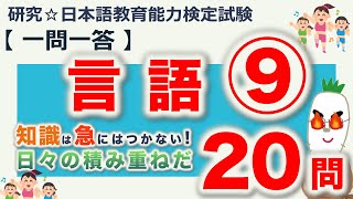 【一問一答・言語⑨】日本語教育能力検定試験まとめ [upl. by Hadeehuat]