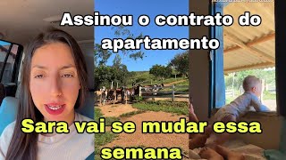 Sara vai se mudar essa semana e já assinou o contrato do apartamento [upl. by Enytsuj958]