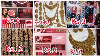 Chickpet Bangalore wholesale fancy store items video call selection courier  imitation jewellery [upl. by Oremoh]