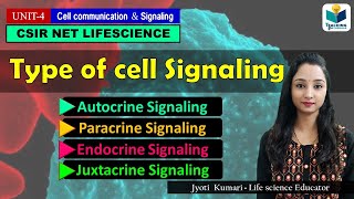 TYPE OF CELL SIGNALING  CSIR NET  GATE  CELL SIGNALING [upl. by Sukey802]