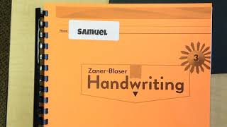 Zaner Bloser Handwriting Instructions Mon Aug 24 [upl. by Viveca77]