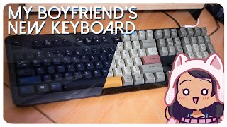 I BUILT MY BOYFRIEND A KEYBOARD  Keypro SK108 [upl. by Anilesor]