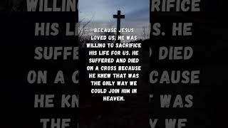 Jesus sacrificial love glorybetogod godliness godslove godsglory [upl. by Rosenkrantz]