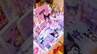 Kuromi Stationery Organization🔮💜sanrio purple asmr [upl. by Ledniahs]