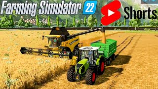 Loading Oat to Trailer from Harvester  Farming Simulator 22  Shorts Series 197 [upl. by Gloria]