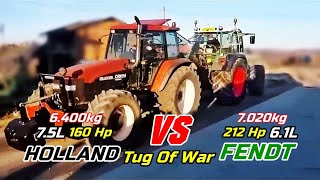 New Holland M160 VS FENDT 820 Vario Tug Of WarWho wins Shorts [upl. by Emmi]