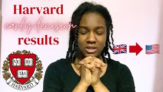 DID I GET INTO HARVARD  Early Decision Results Reaction UK Student [upl. by Nahtanoy]