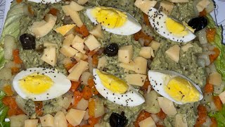 Salade fraiche et healthy sans mayonnaise 🥗🥑سلطة منعشة و صحية بدون مايونيز [upl. by Amla]