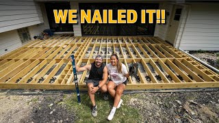 All Framed Up  Building a New Backyard Deck  Part 2 Framing [upl. by Htaras593]