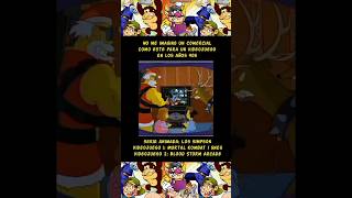 Parodia al comercial videojuego sangriento en los Simpson humor simpsons montage retro [upl. by Broddy935]