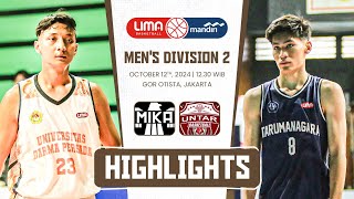 HIGHLIGHT  UNSADA vs UNTAR  Mens Division 2  Jakarta [upl. by Enogitna]