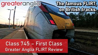 BRANDNEW GA Class 745 Stadler FLIRT  First Class Review London to Norwich [upl. by Balling446]