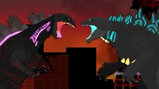 Shin Godzilla vs Godzilla Ultima Full Animated Fight [upl. by Eindys333]