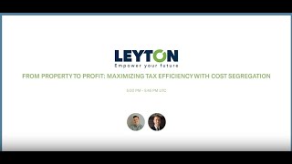 From Property to Profit Maximizing Tax Efficiency with Cost Segregation [upl. by Navaj]