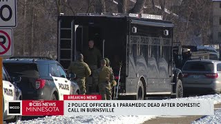 2 police officers 1 paramedic killed in Burnsville Minnesota source says [upl. by Perusse944]