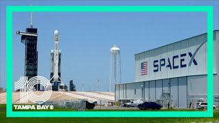 SpaceX launches 1st Falcon Heavy rocket of 2023 [upl. by Arita469]